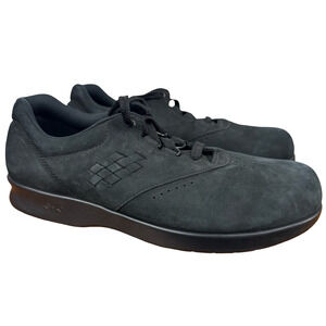 SAS Tripad Comfort Free Time Walking Sneaker Black Leather Lace Up Shoes 9.5 W